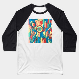 Bright Summer florals Baseball T-Shirt